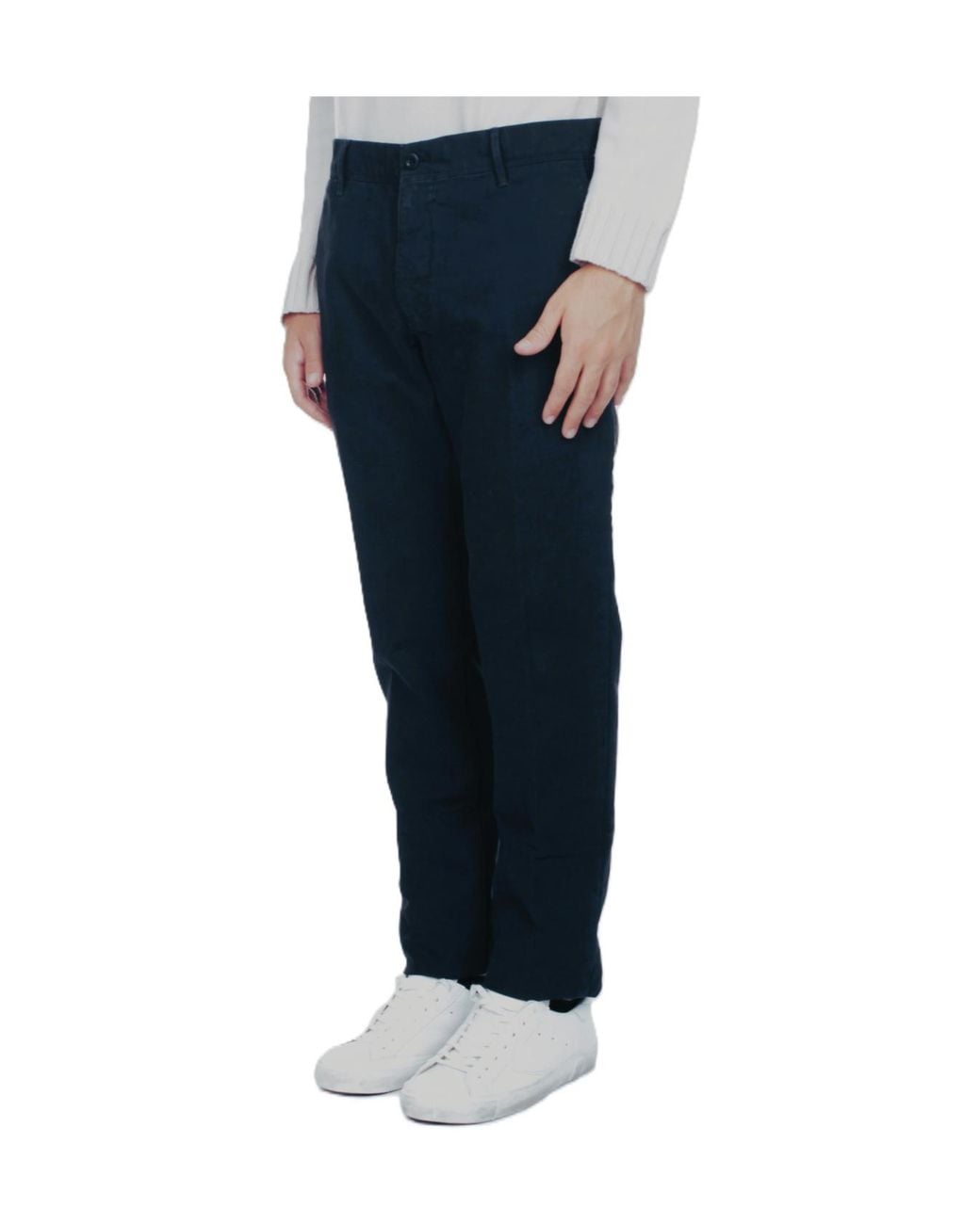 Incotex Blue Casual Trousers With Belt Loops for men