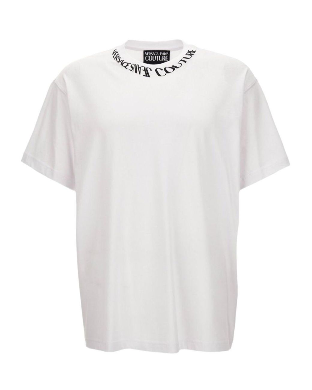 Versace Jeans White Couture Regular Fit Crewneck T-Shirt for men