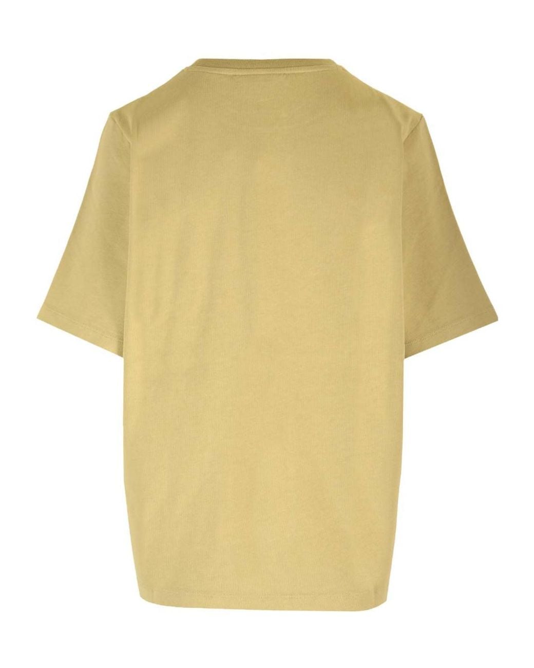 Maison Kitsuné Yellow Maison Kitsuné Bold Fox Crewneck T-Shirt