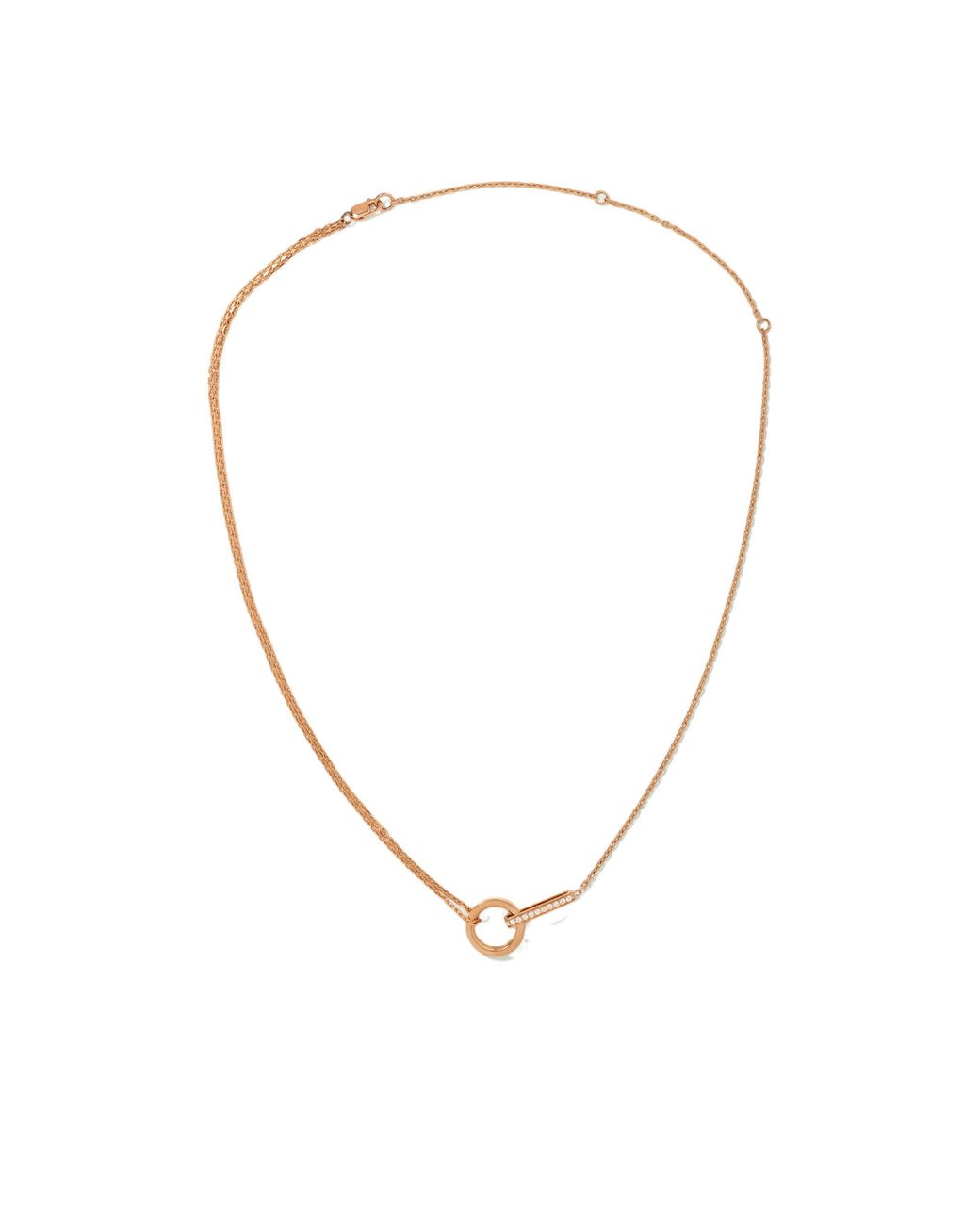 Repossi Multicolor Berbère 18-Karat Rose Diamond Necklace