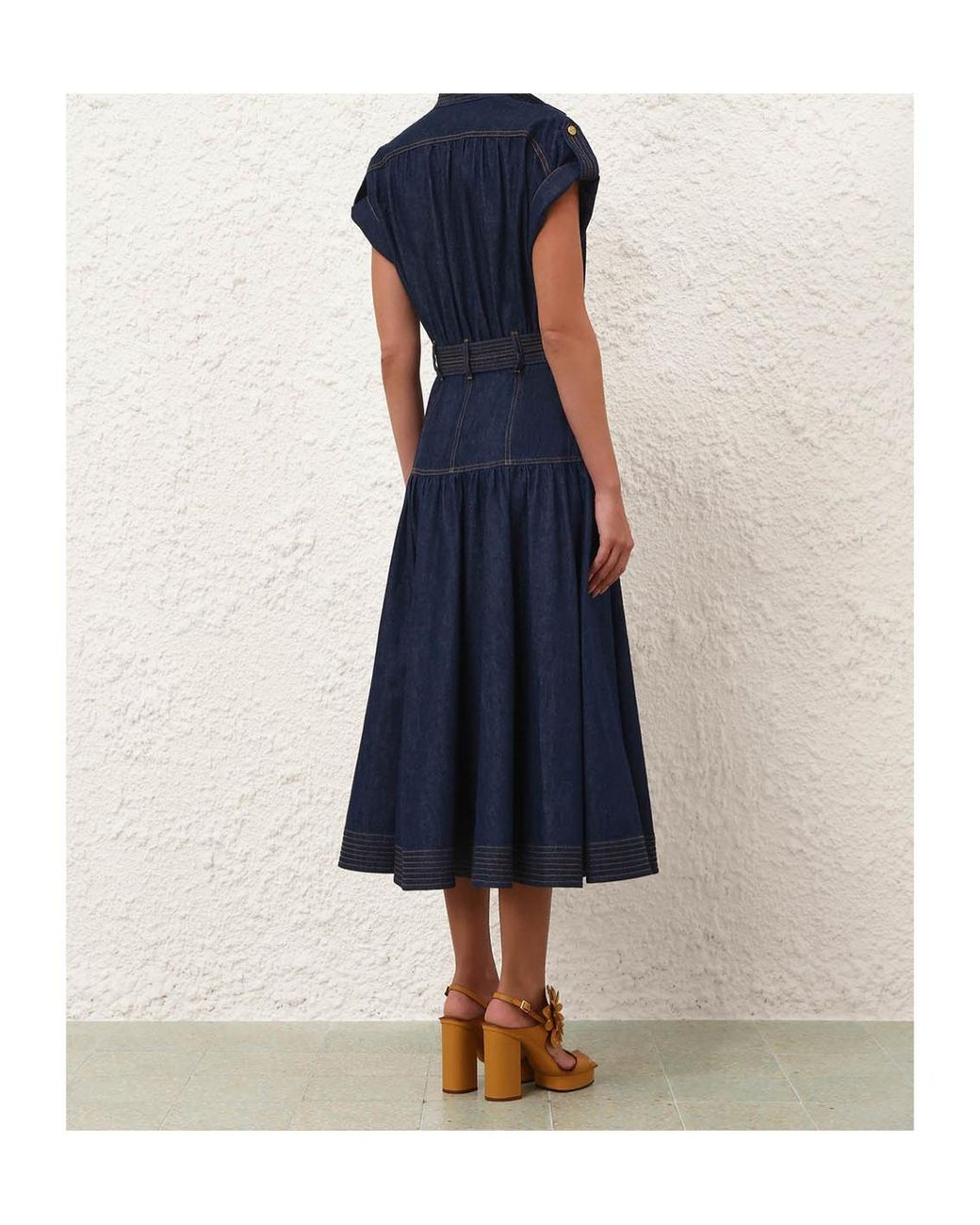 Zimmermann Blue Midi Denim Dress