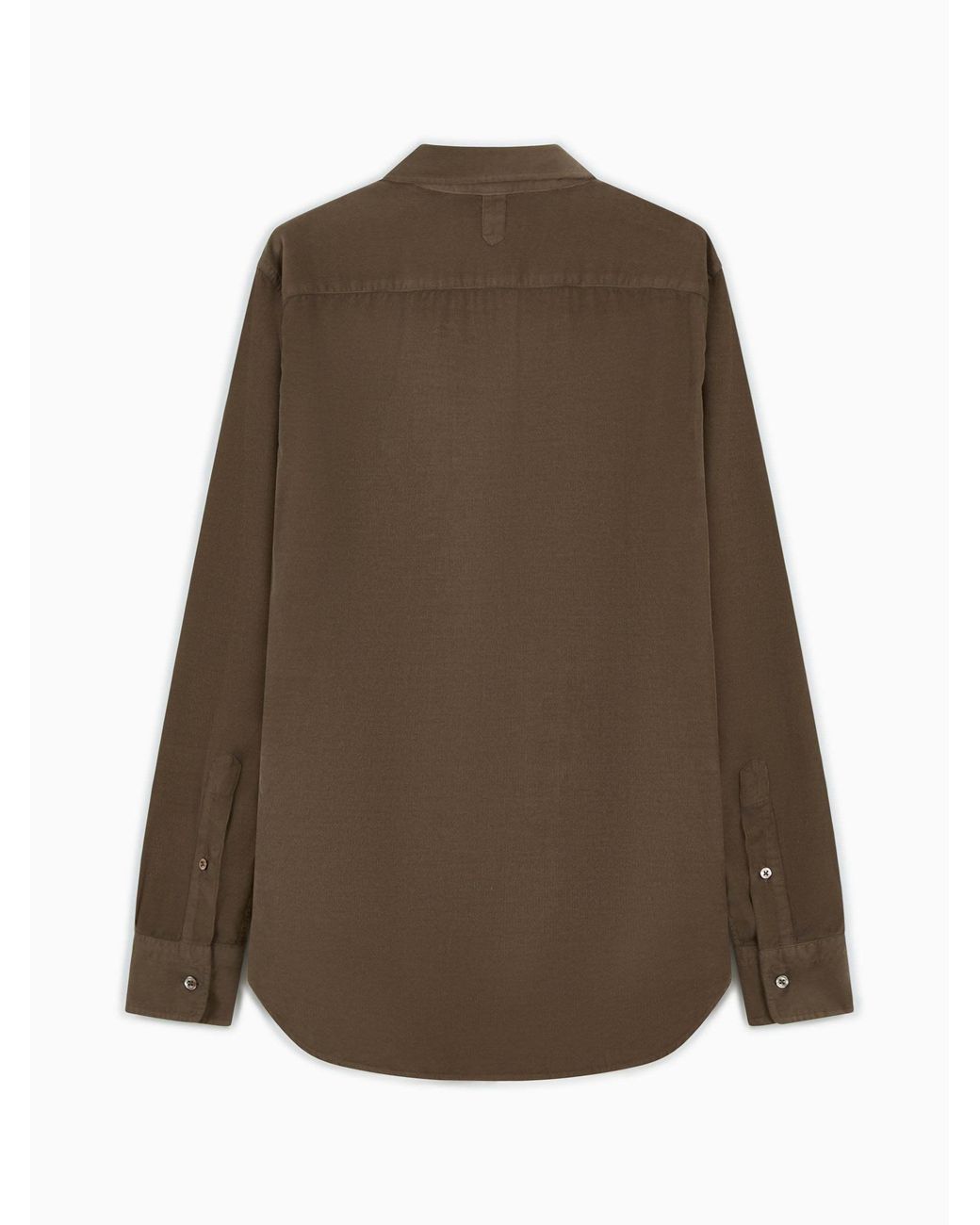 Canali Brown Long-Sleeved Shirt for men