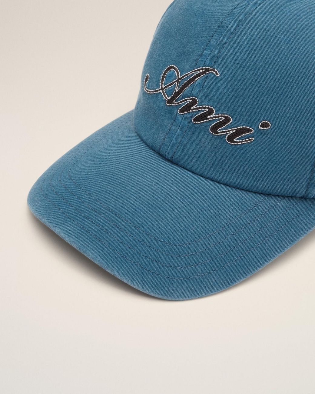 AMI Blue Ami Emboirery Cap for men