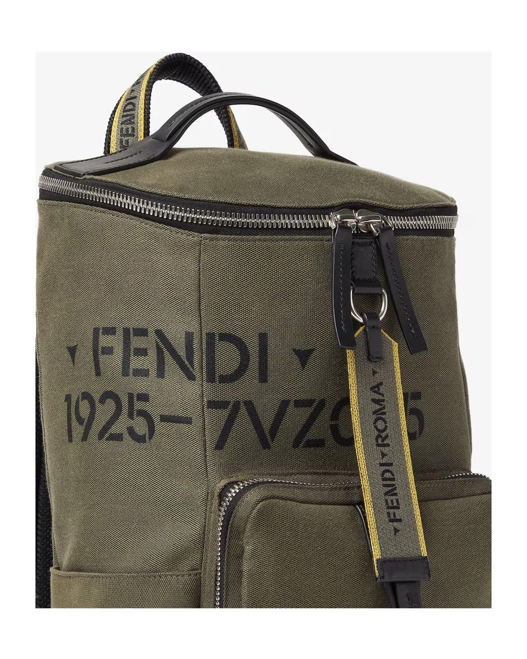 Fendi Green Tourist Backpack for men