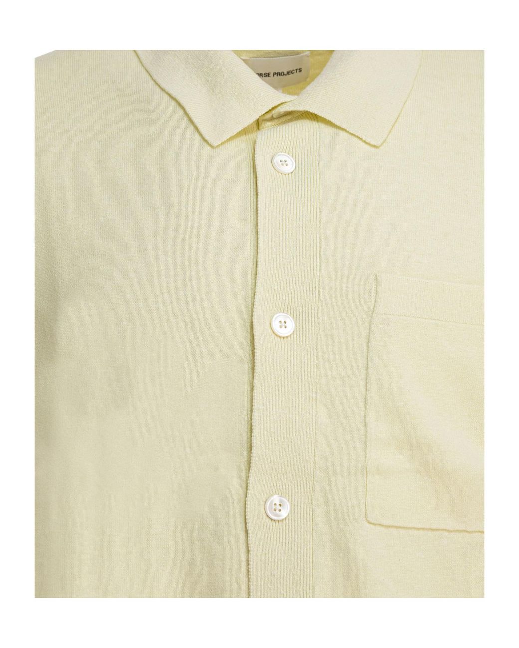 Norse Projects White Buttoned Polo Shirt for men