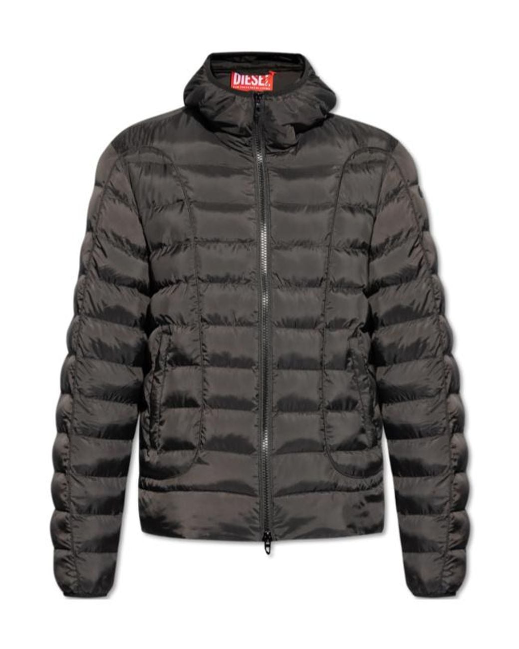 DIESEL Gray Winter Jackets for men