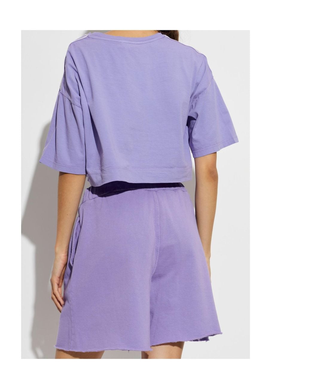 Moschino Purple Active Cropped Top