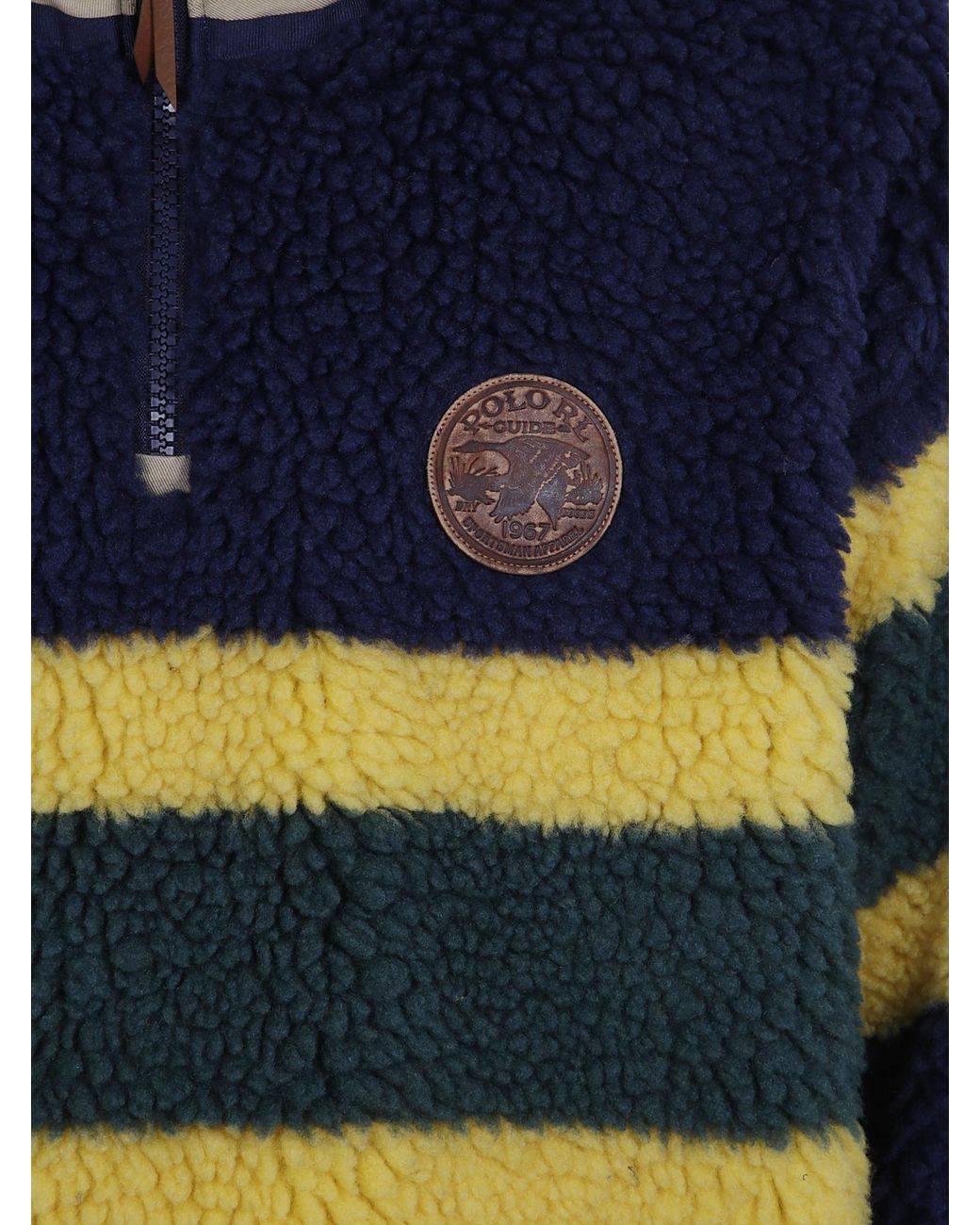Polo Ralph Lauren Blue Teddy Fleece Pullover for men