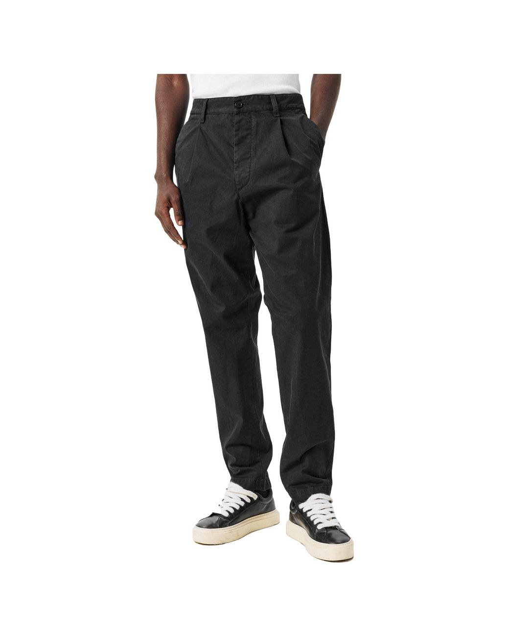 DSquared² Black Twill Casual Trousers for men