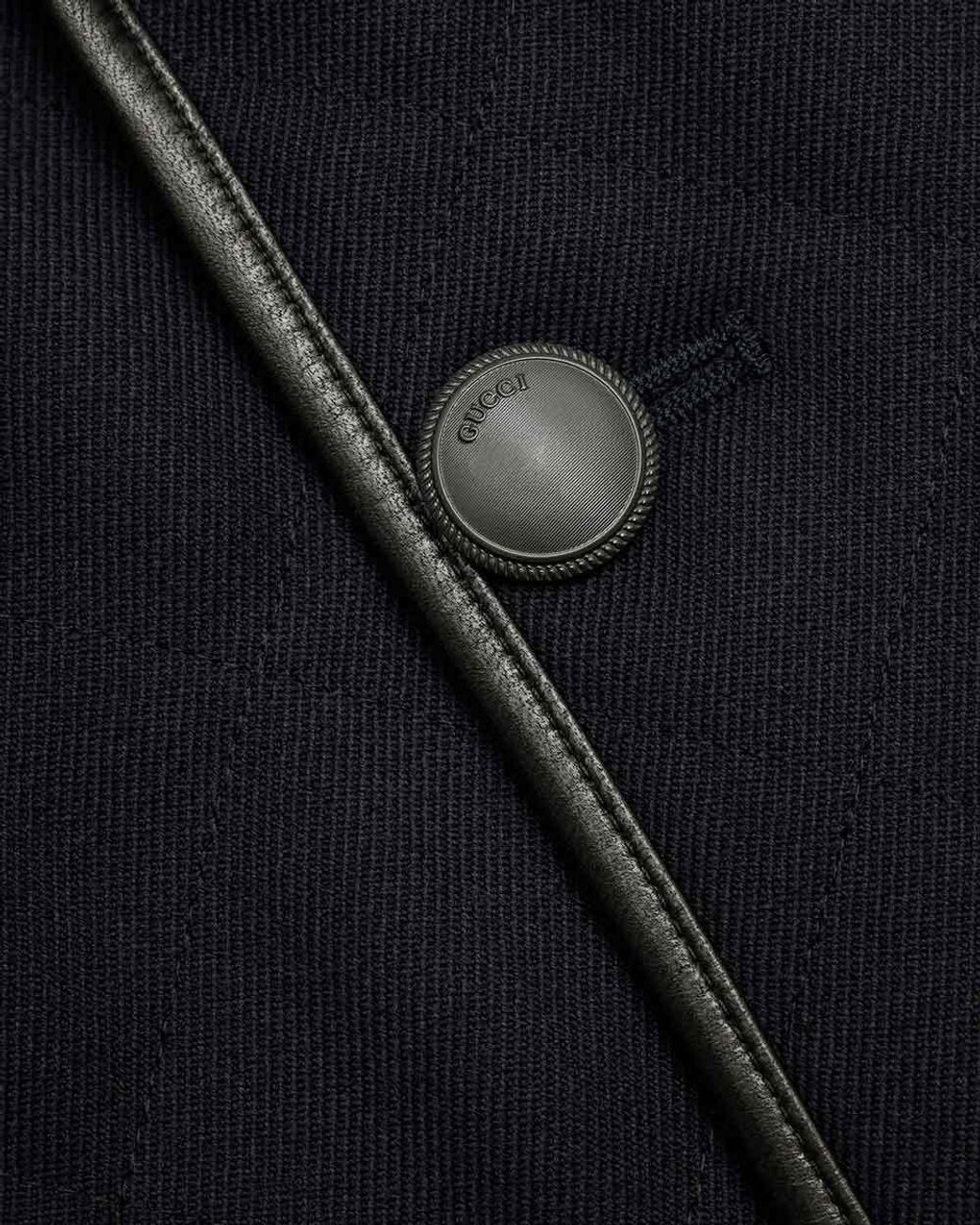 Gucci Black Double-Breasted Casual Jacket for men