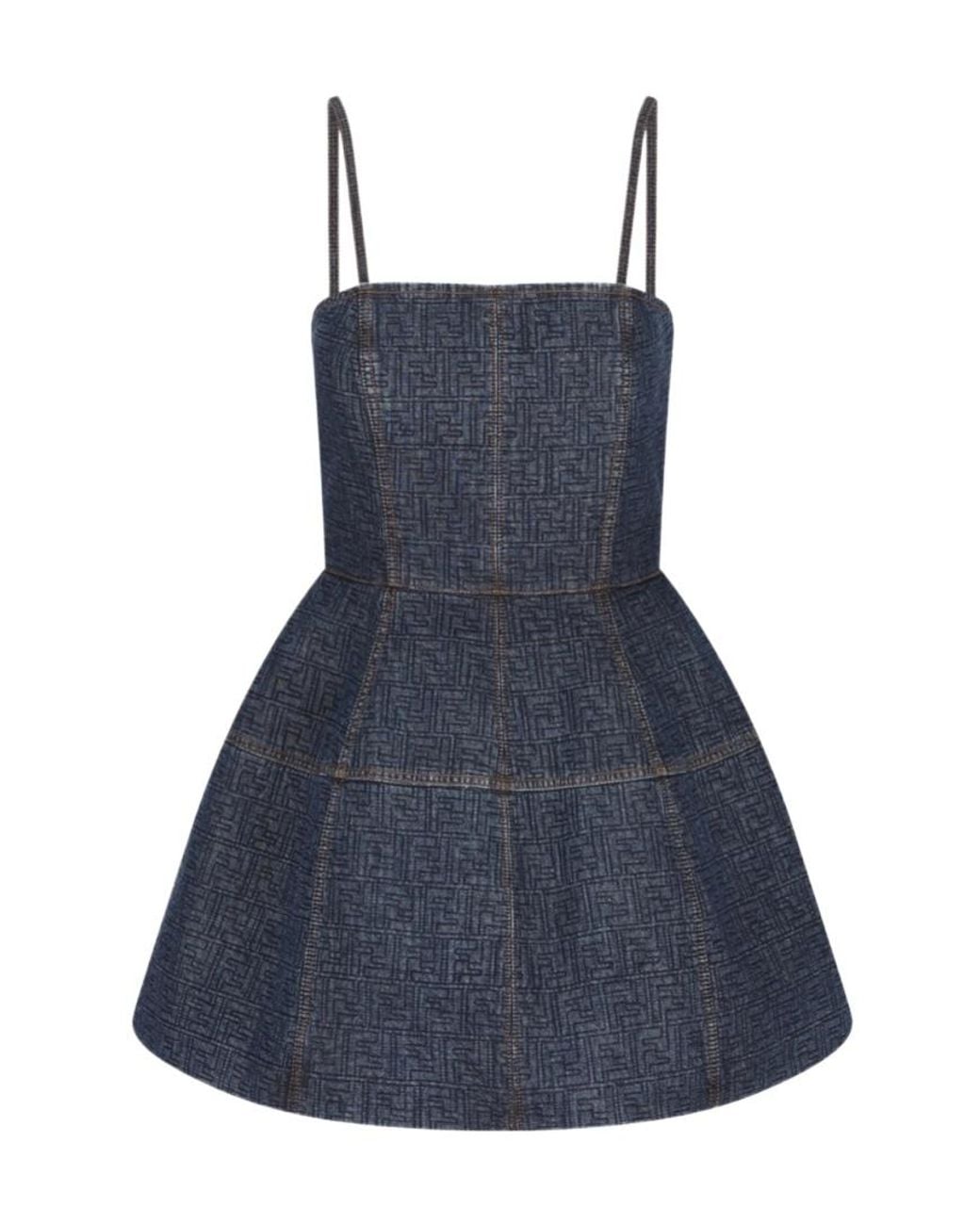 Fendi Blue Short Dresses