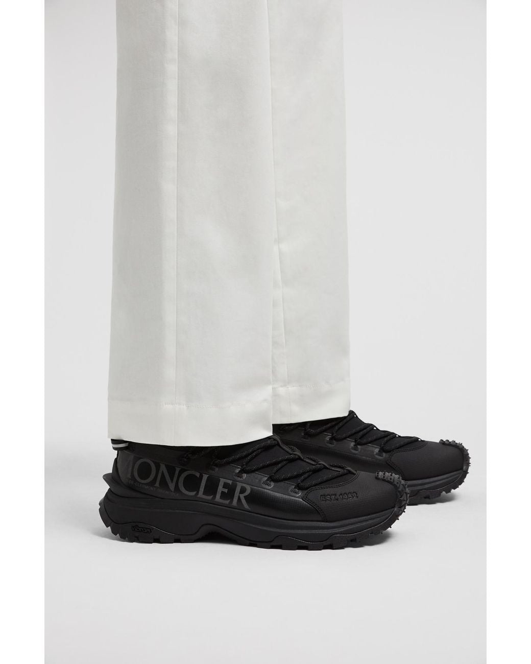 Moncler Black Trailgrip Lite 2 Lace-Up Trainers for men