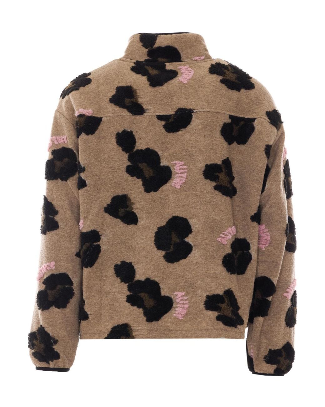 Autry Brown Pattern Detailed Zip-Up Jacket for men