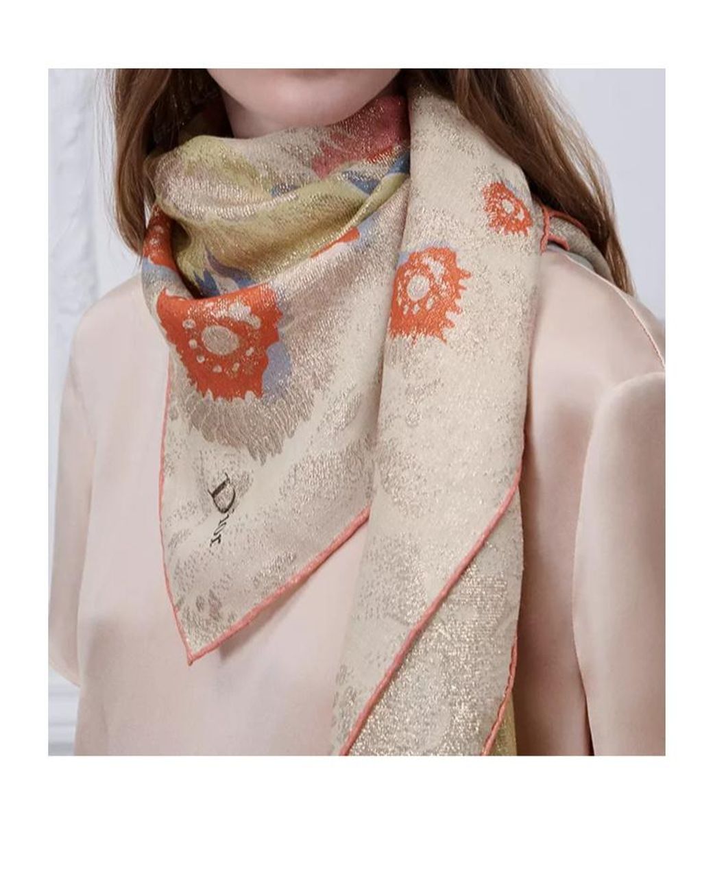 Dior White Byzance Garden Shawl