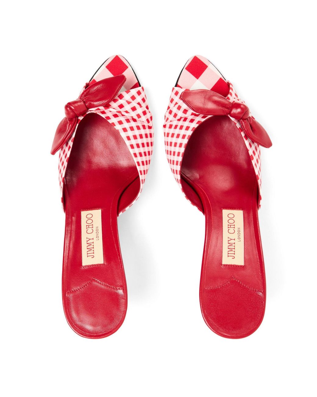 Jimmy Choo Red Wedge Sandals