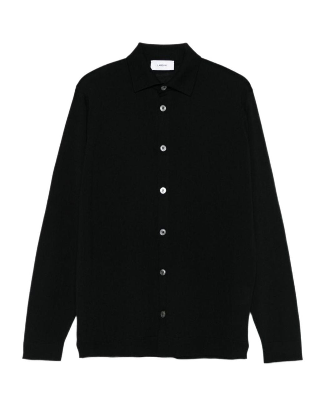 Lardini Black Knit Shirt for men
