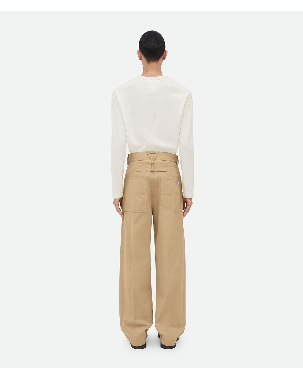 Bottega Veneta Natural Twill Cargo Trousers for men