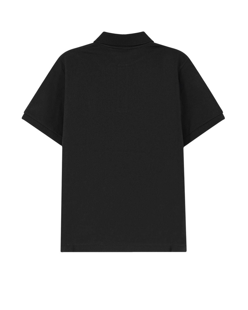 Saint Laurent Black Cassandre Embroidered Polo Shirt for men