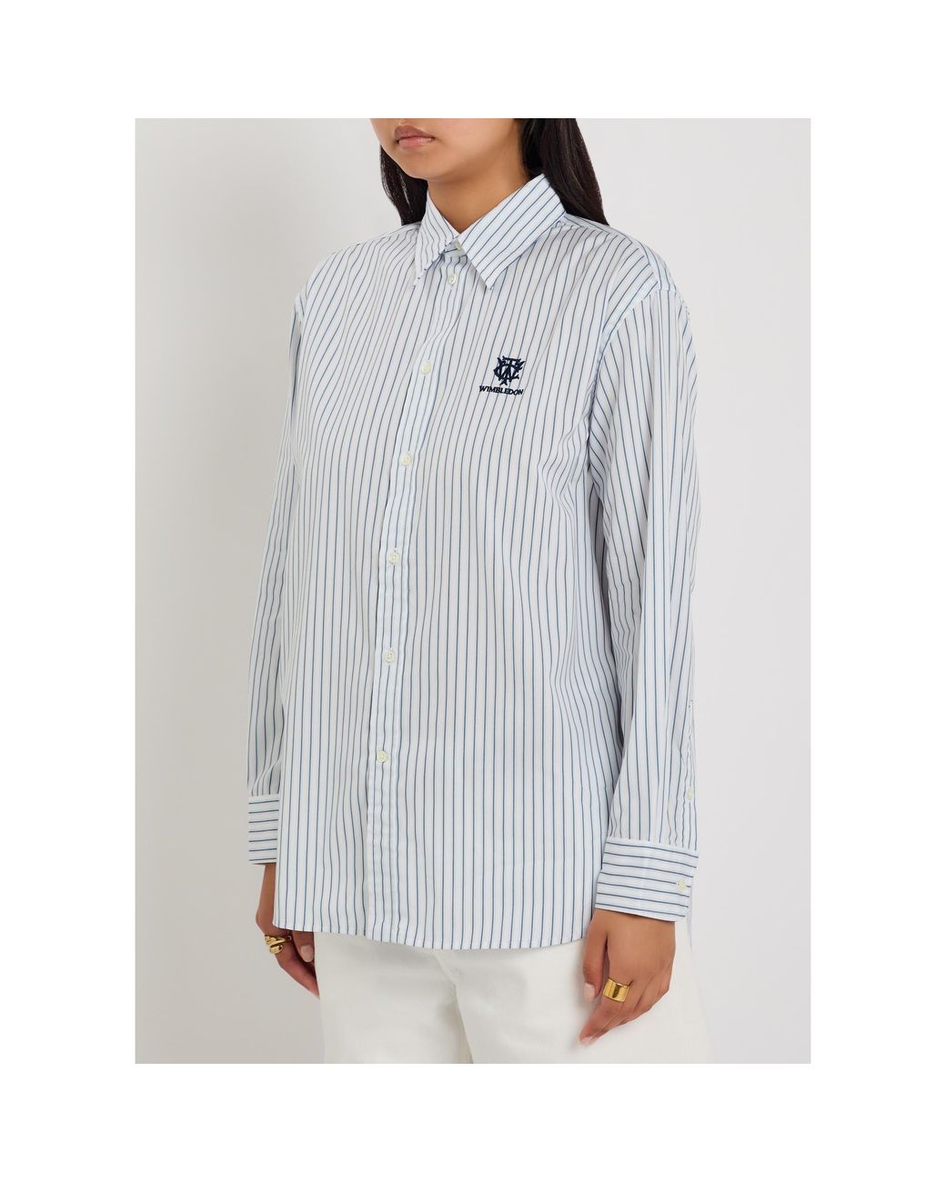 Polo Ralph Lauren White Striped Long-Sleeve Cotton Shirt