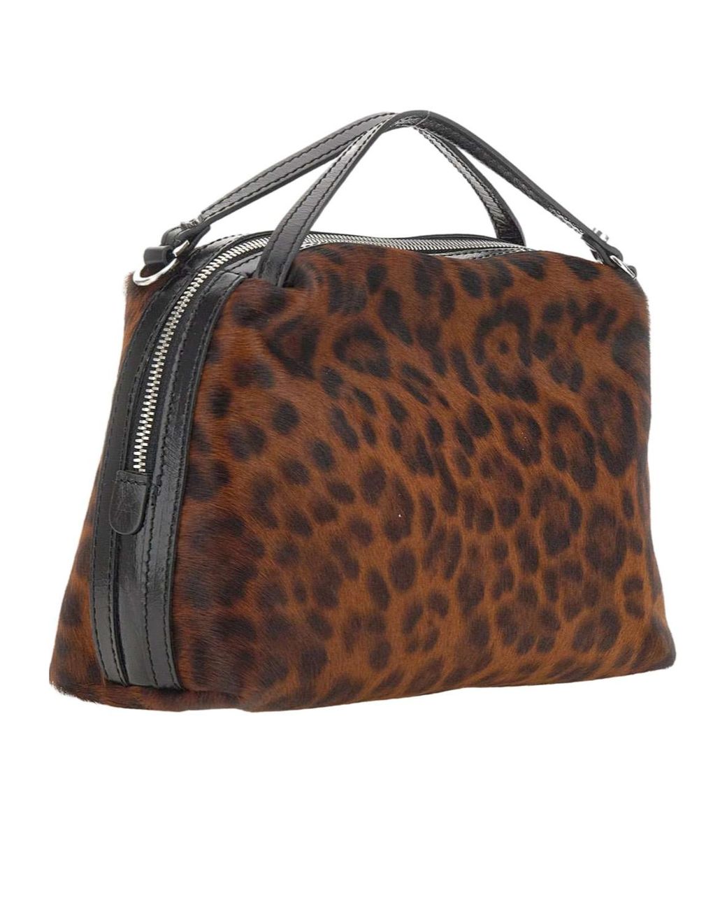 Gianni Chiarini Brown Alifa Animal-Print Shoulder Bag