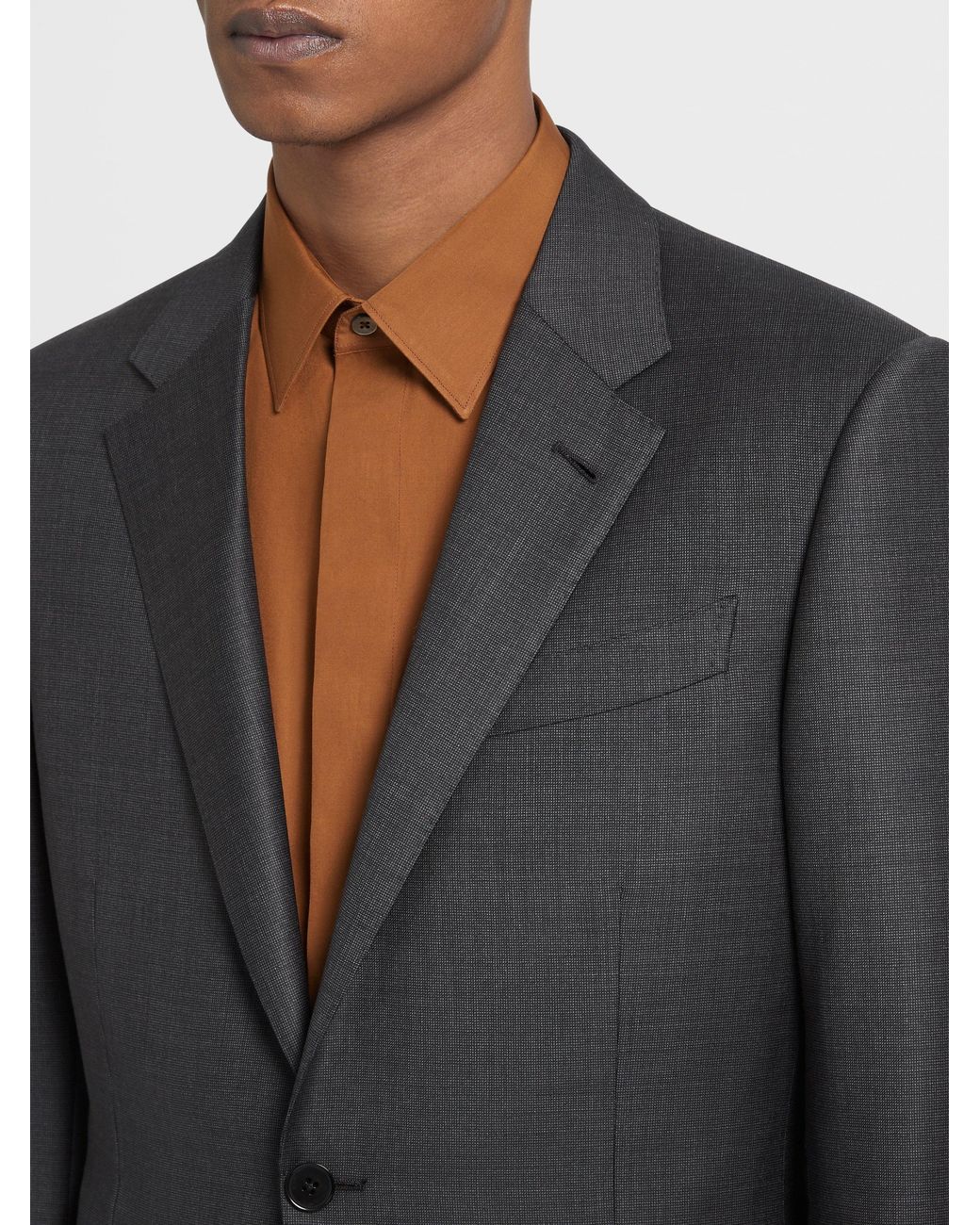 Zegna Black Trofeo Single-Breasted Suit for men