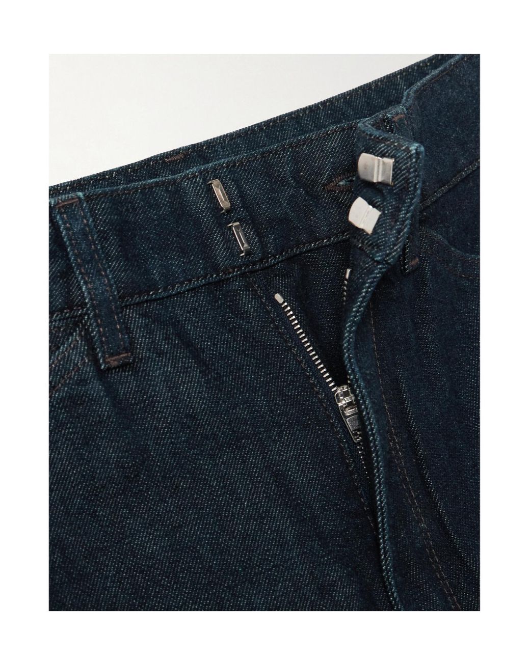 Lemaire Blue High Waisted Curved Pants