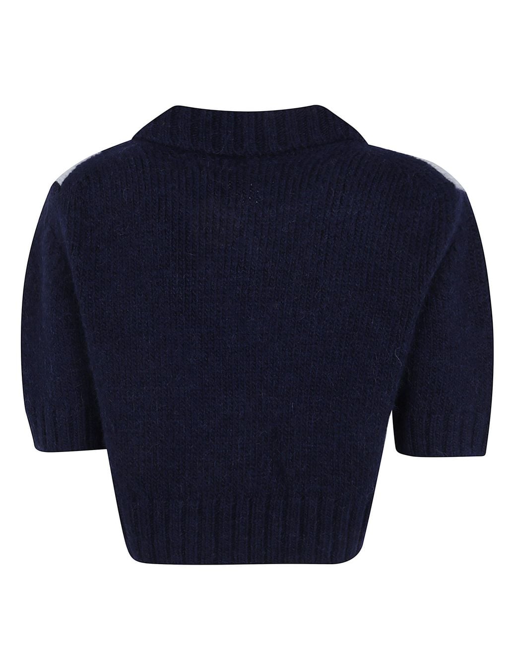 N°21 Blue Checked Cropped Jumper