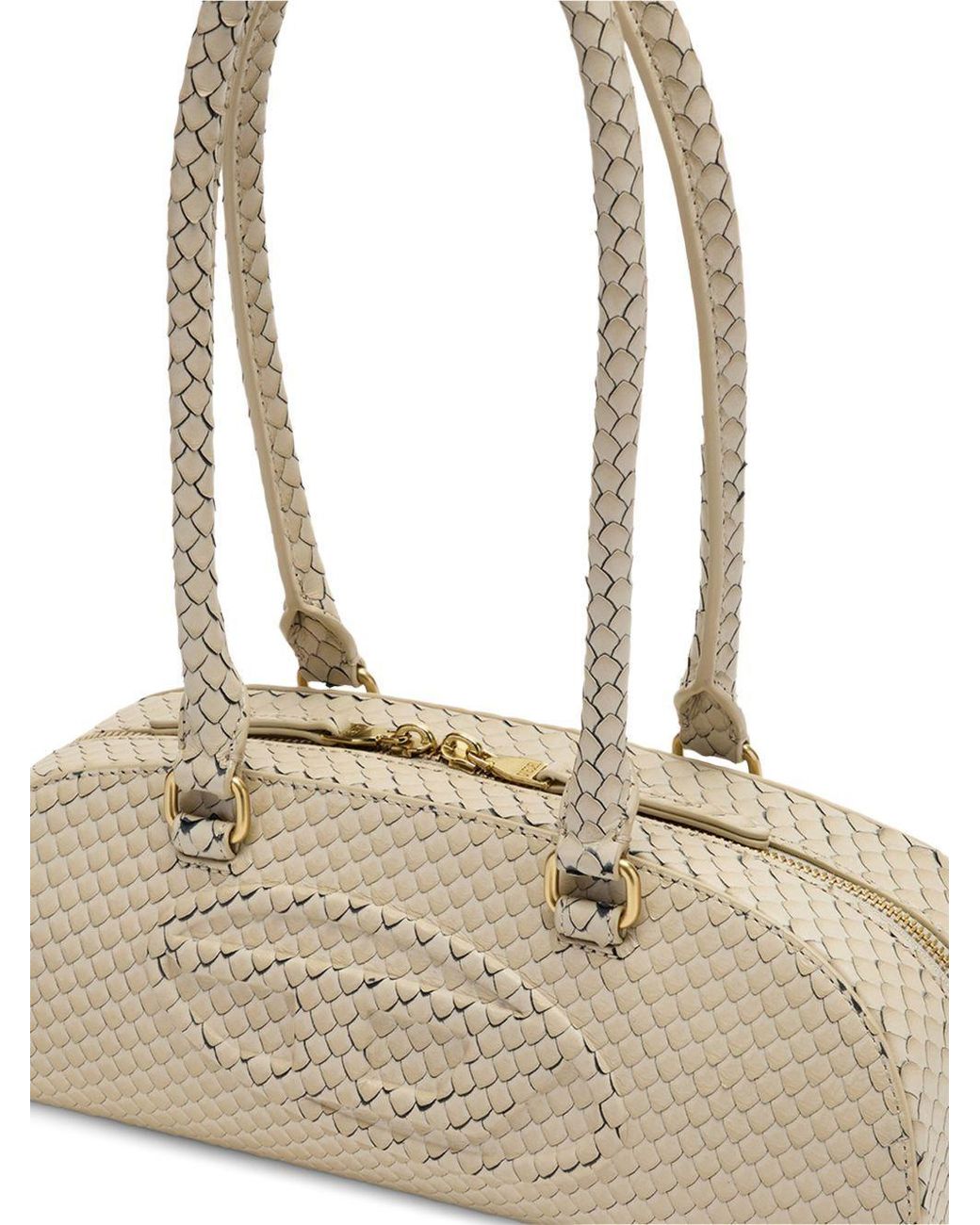 DIESEL Natural 1Dr Dome Embossed Shoulder Bag