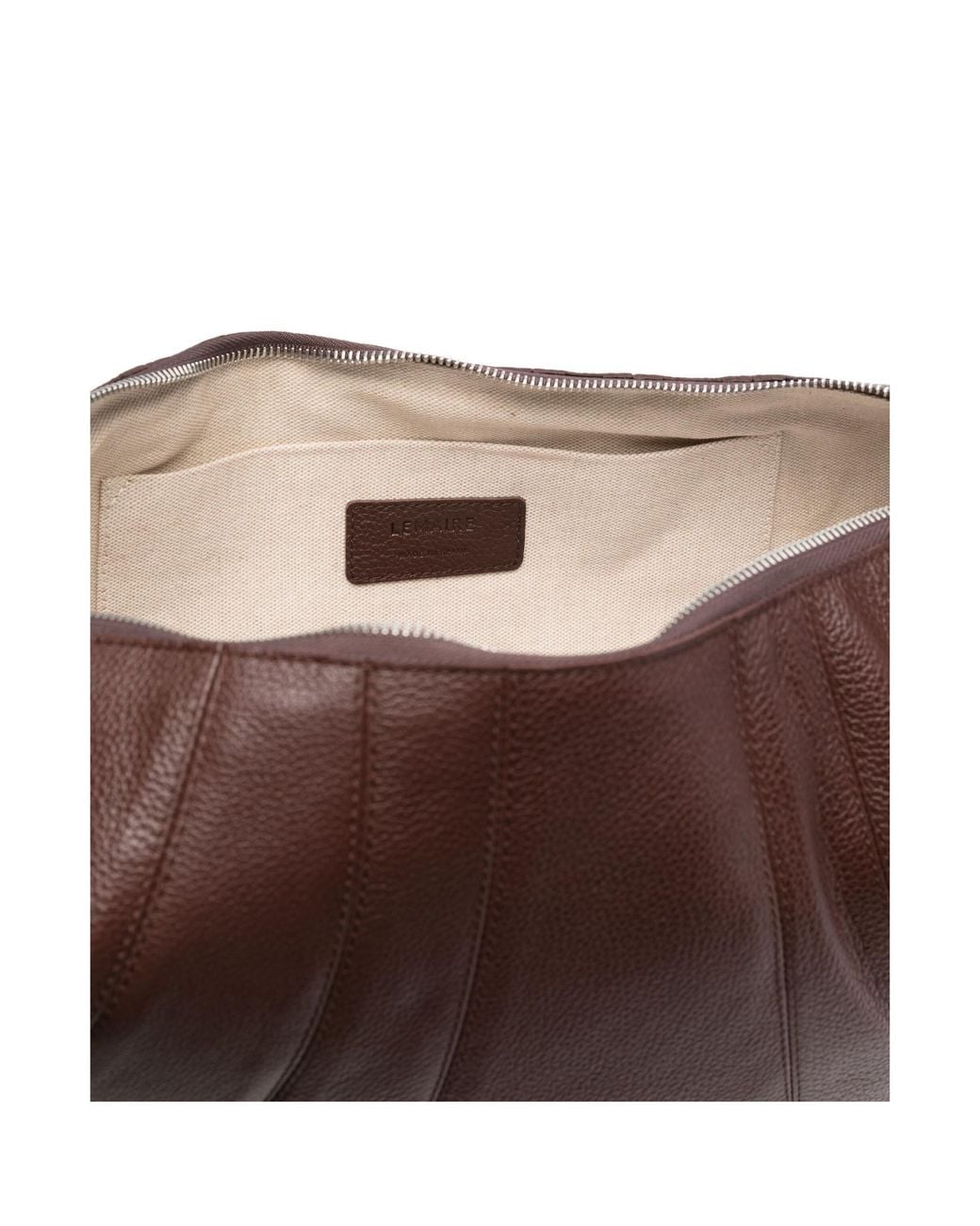 Lemaire Brown Large Croissant Bag for men