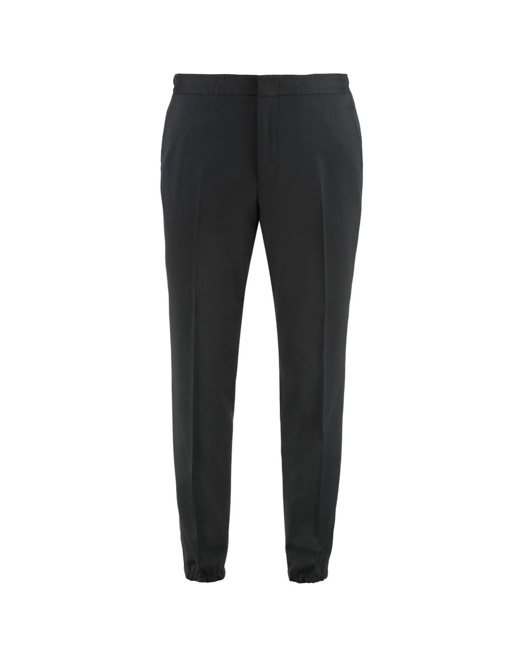 Zegna Black Straight-Leg Tailored Trousers for men