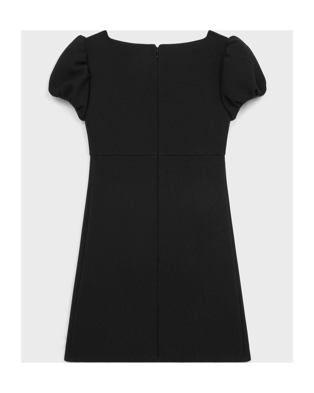 Céline Black Mini Dress With Jeweled Buttons