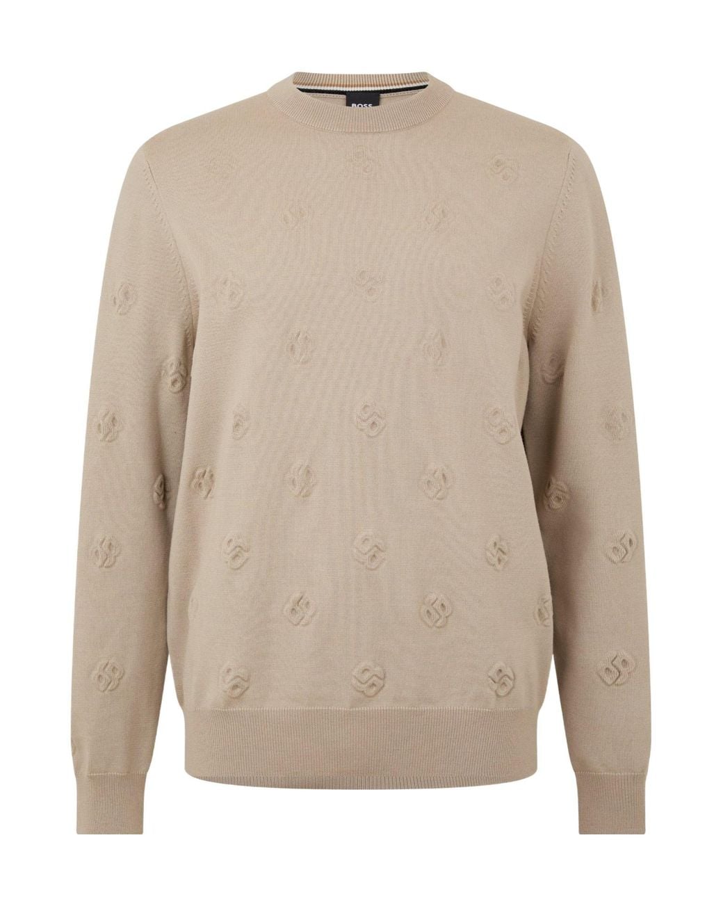 Boss Natural Retro Knitted Sweater for men