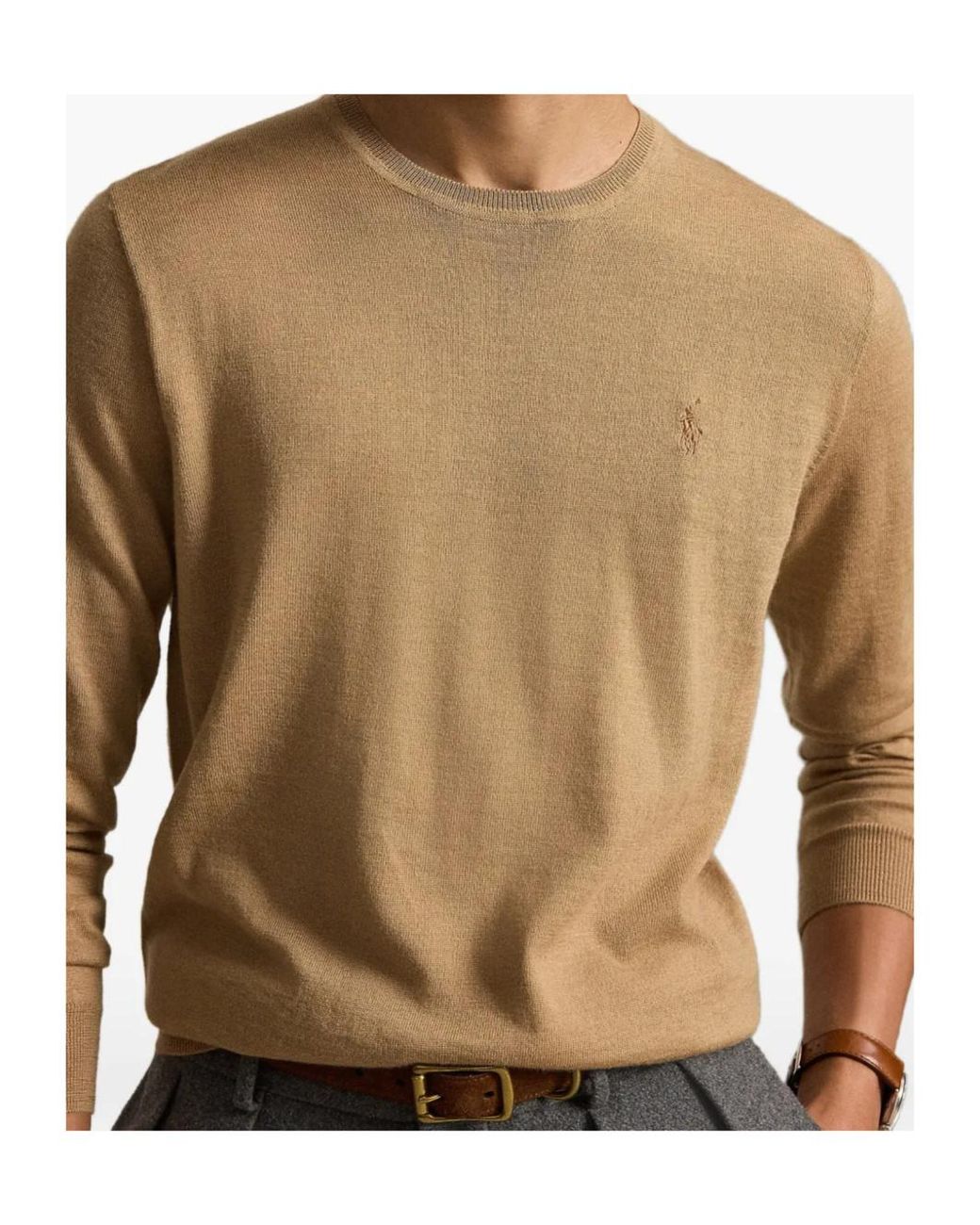 Polo Ralph Lauren Natural Pony Embroidered Jumper for men