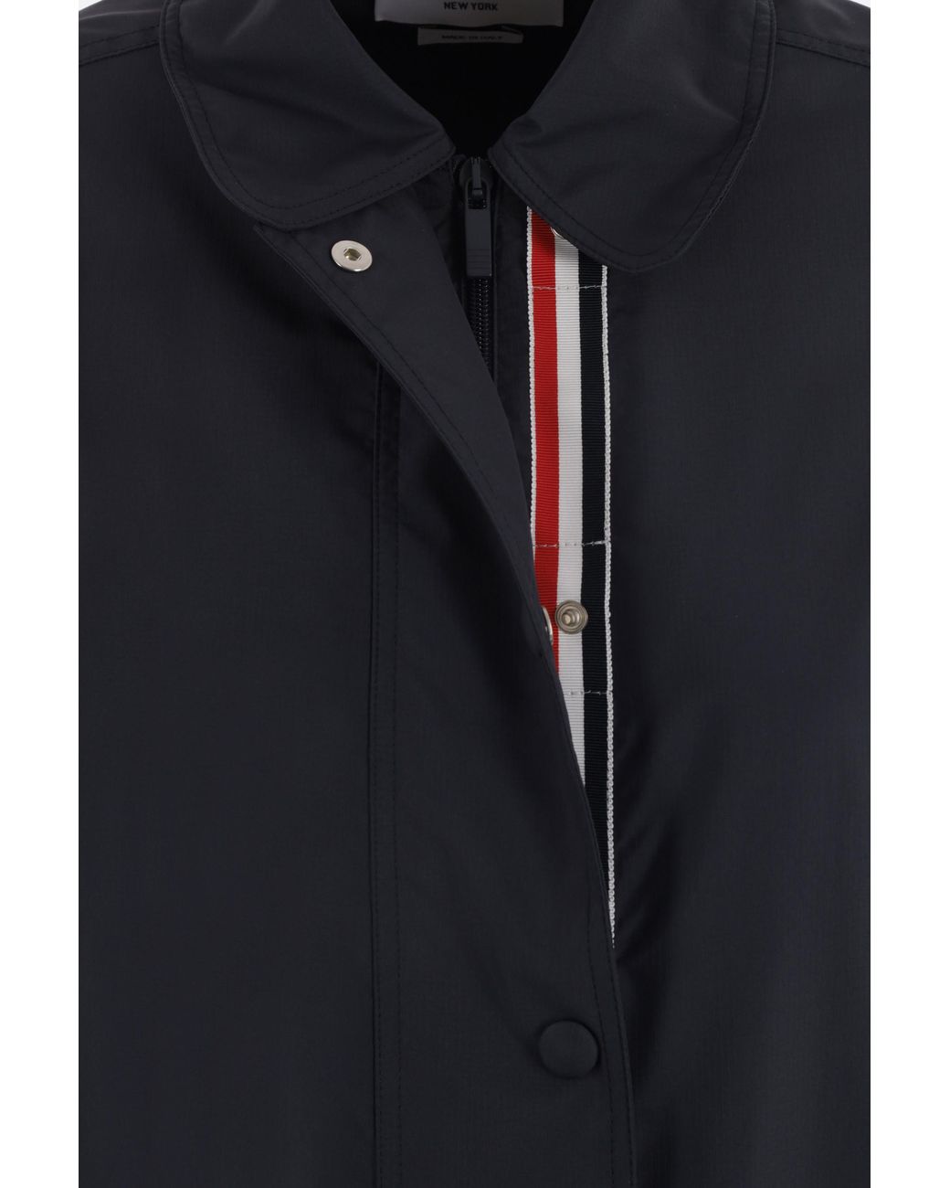 Thom Browne Blue Long Sleeved Button Fastened Coat