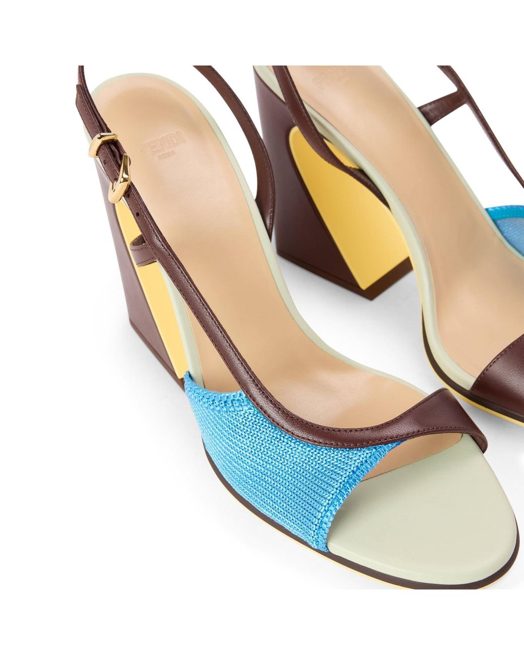 Fendi Blue Simple High Heels