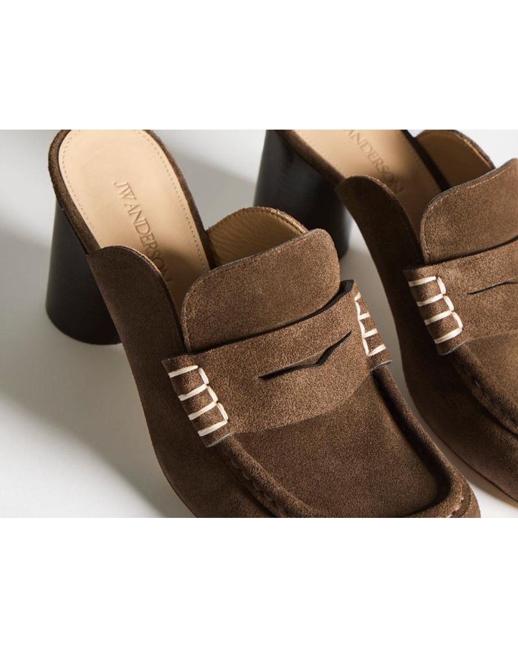 J.W. Anderson Brown Loafer Mule Sandal