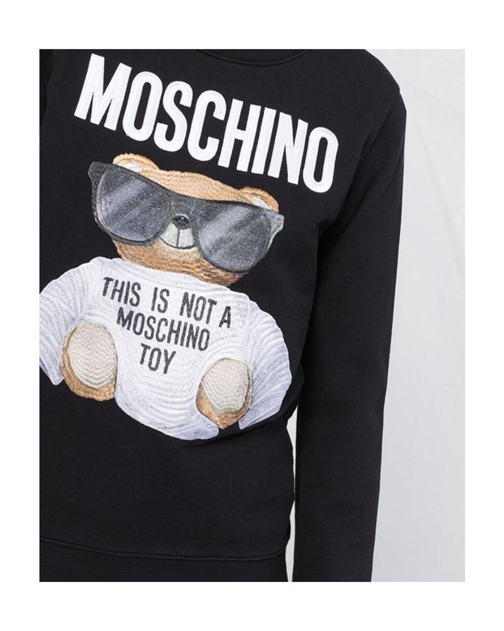 Moschino Black Graphic Print Sweatshirt