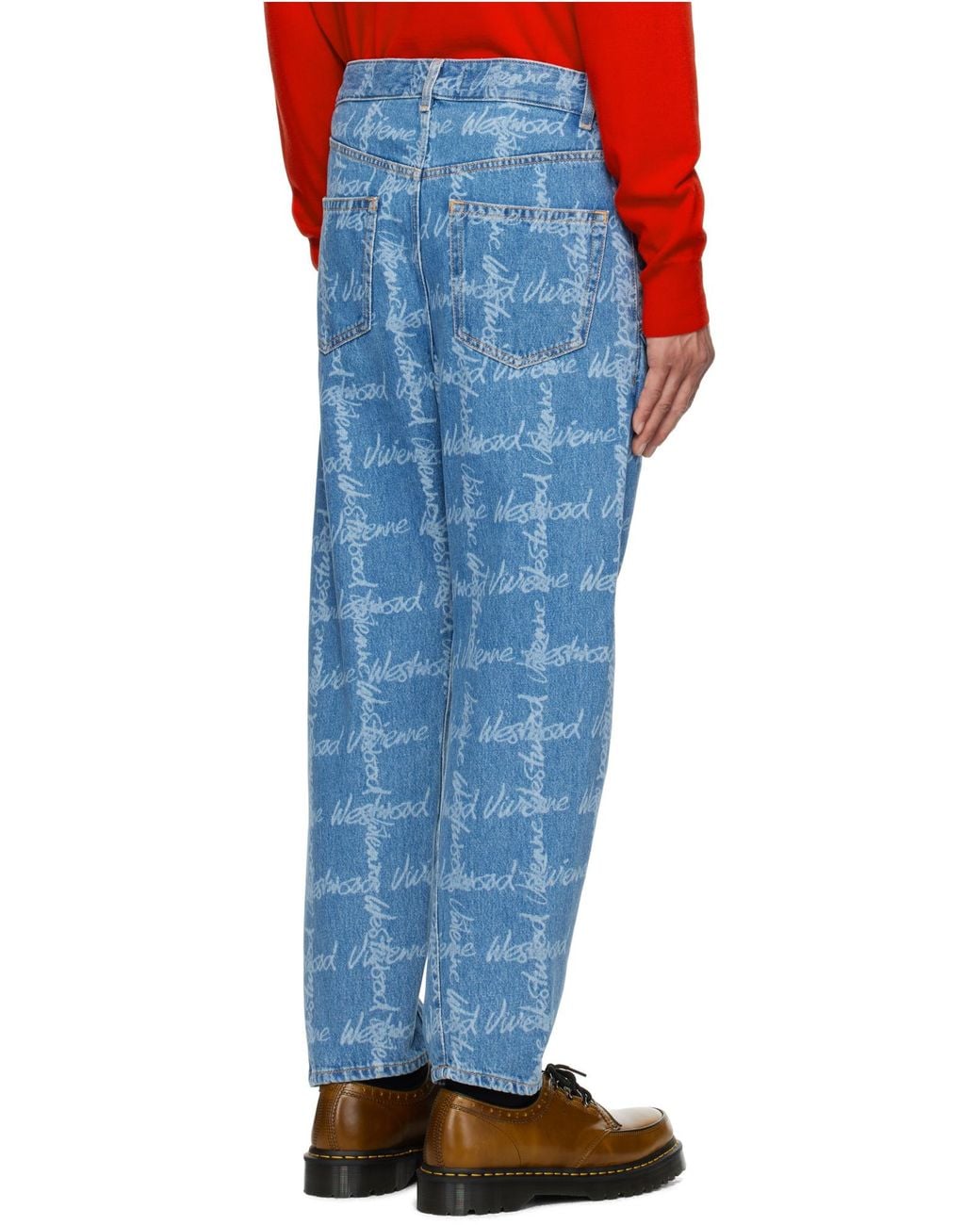 Vivienne Westwood Blue Drunken Jeans for men
