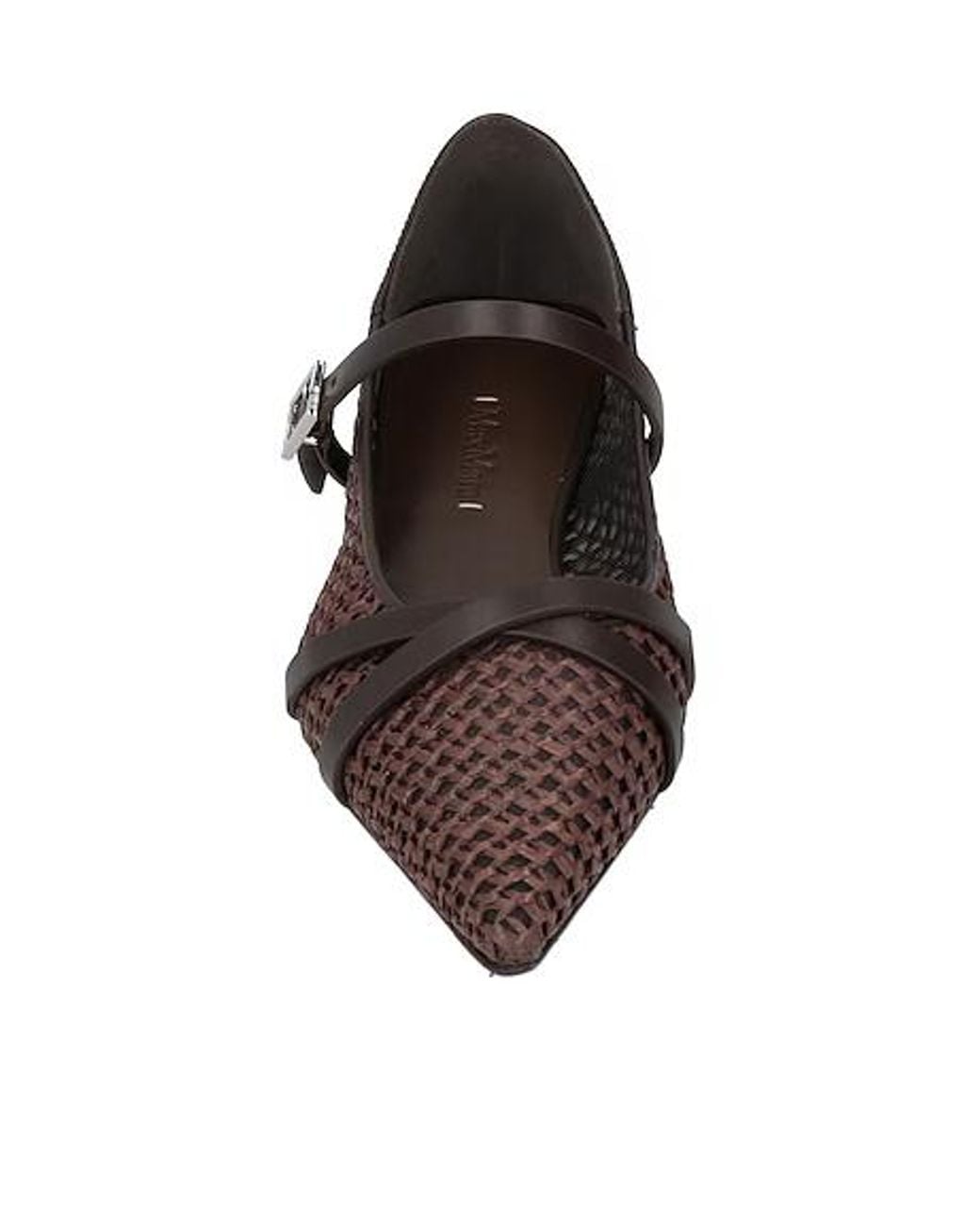 Max Mara Brown Minimal Flat Shoes