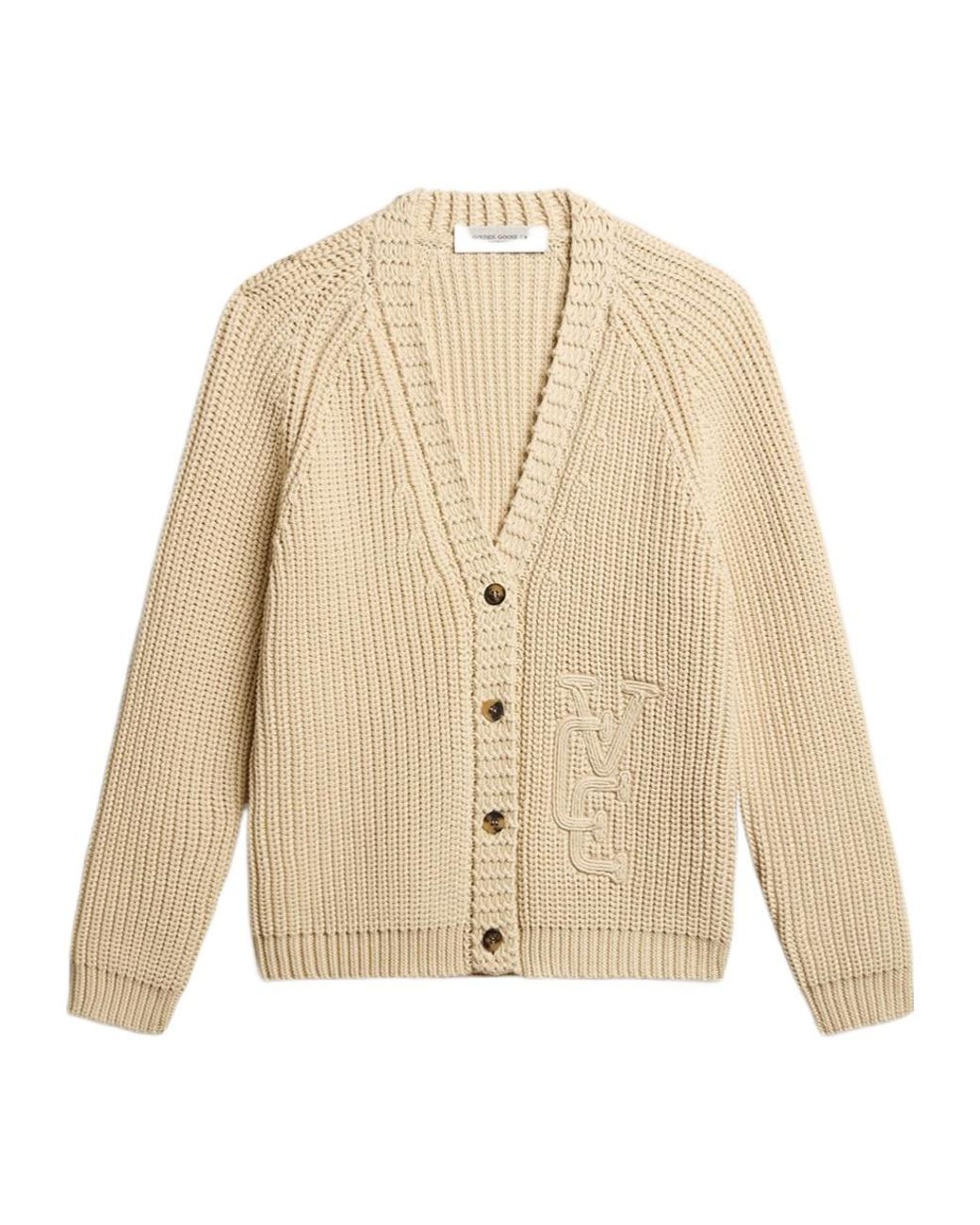 Golden Goose Deluxe Brand Natural Melody Chunky-Knit Cardigan