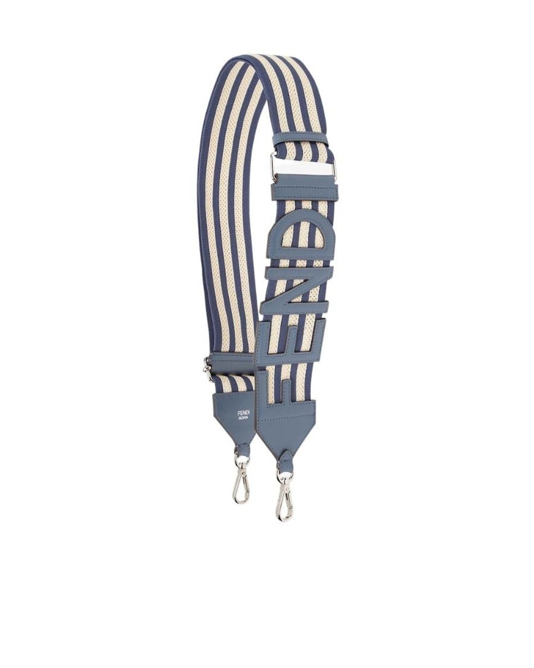 Fendi White Macramé Ribbon Shoulder Strap