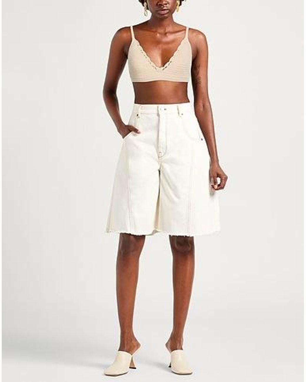 Rag & Bone Natural Crochet Sleeveless Short Top
