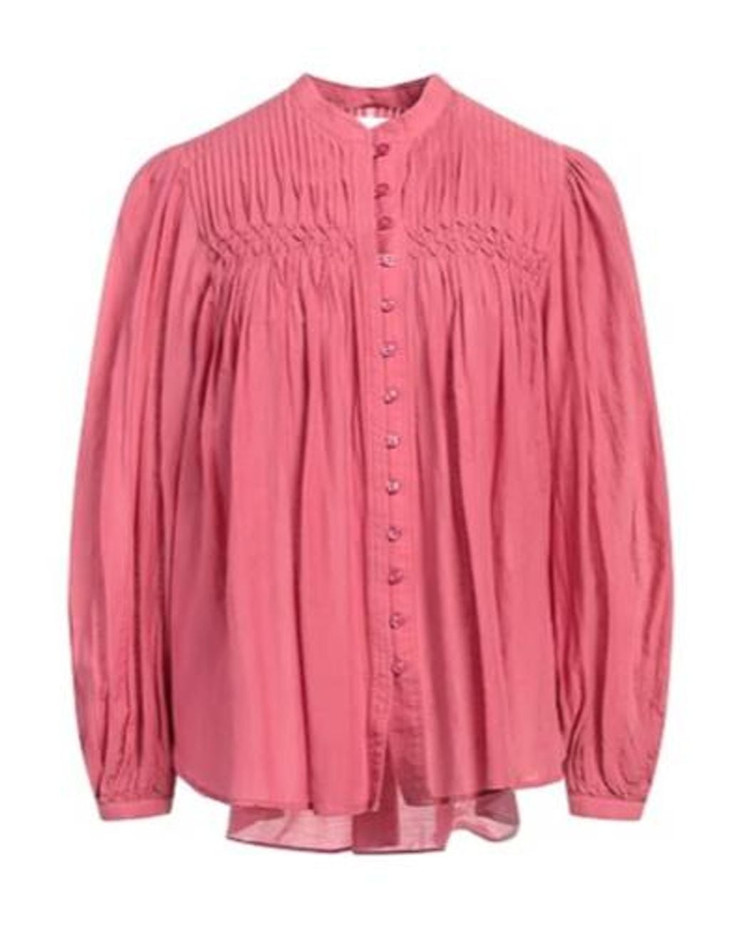 Isabel Marant Pink Solid Color Long Sleeve Shirt