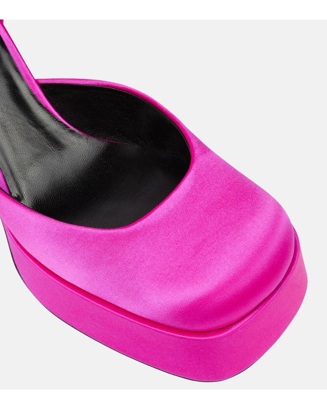 Versace Pink Medusa Aevitas Platform Heels