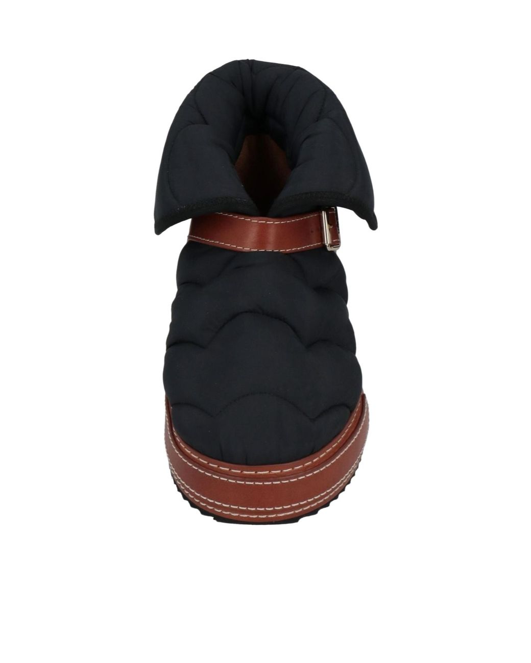Chloé Blue Two-Tone Spliced Quilted Ankle Boots
