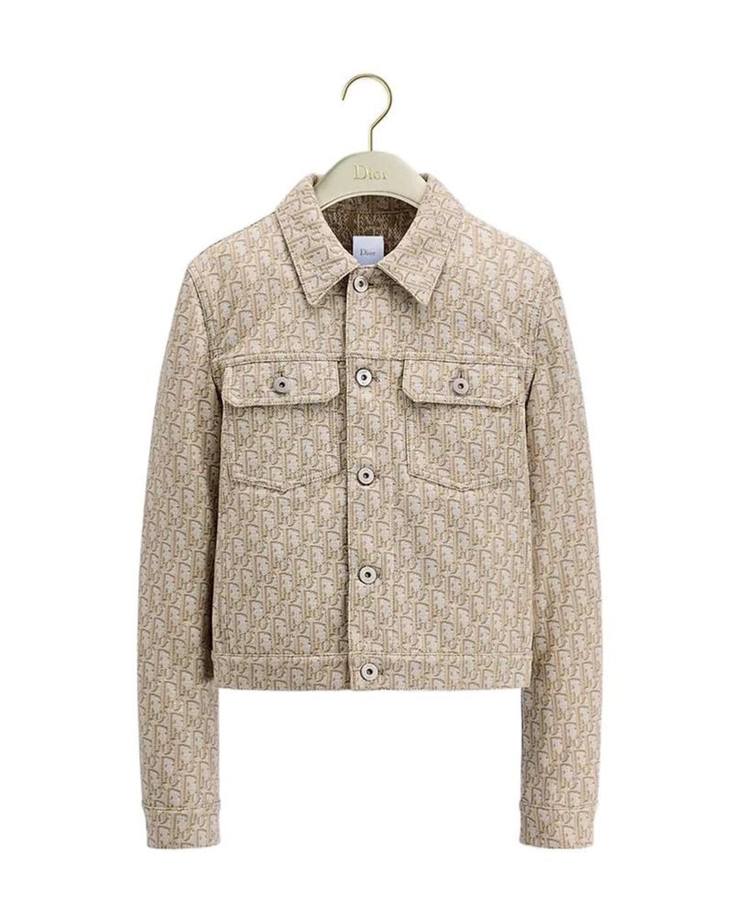 Dior Natural Oblique Cropped Jacket