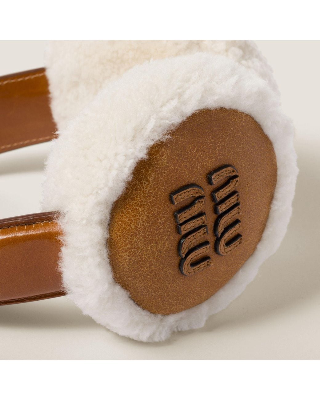 Miu Miu Metallic Logo-Detailed Earmuffs