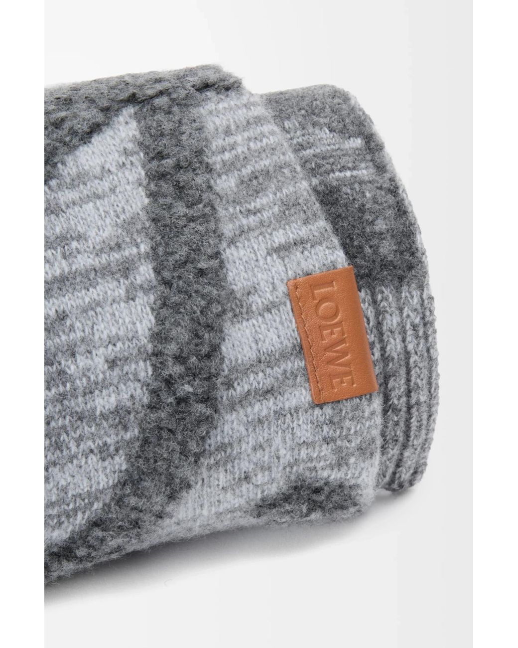 Loewe Gray Rectangular Scarf