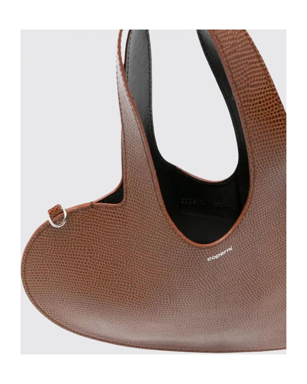 Coperni Brown Mini Heart Top Handle Tote Bag