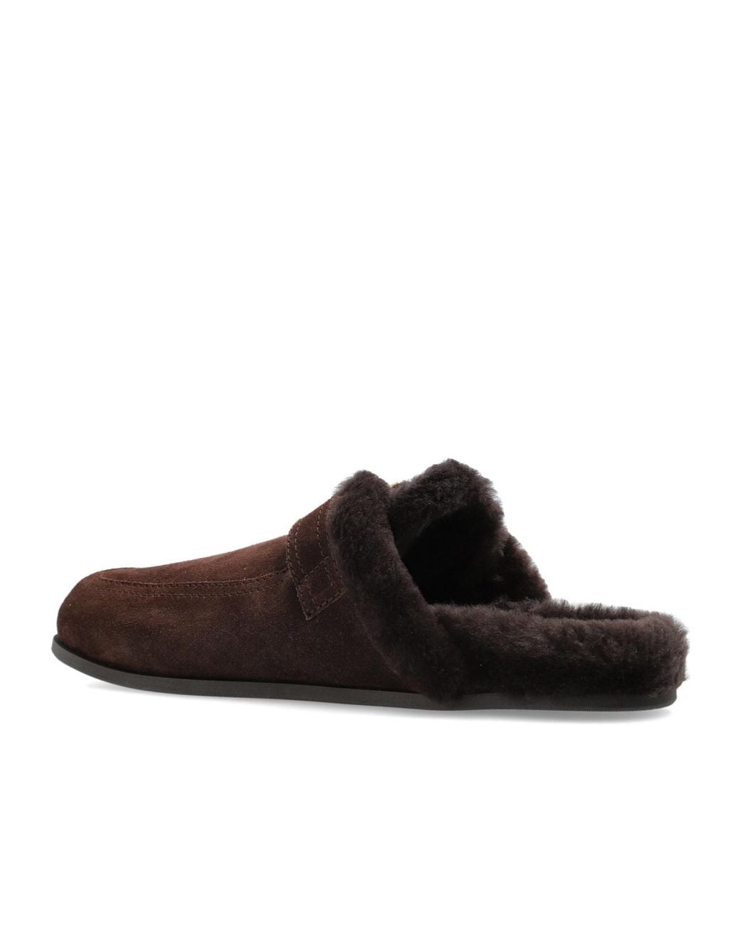 Jimmy Choo Brown Square Buckle Mules